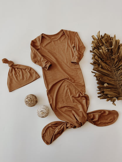 Knotted Gown with Hat | Pumpkin