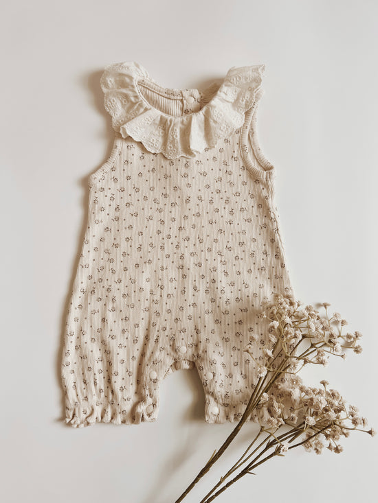 Mila Floral Lace Romper