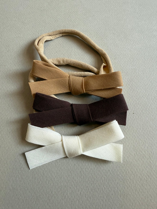 Bow Headband Set | Neutrals