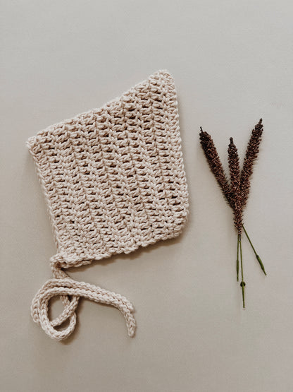 Pixie Handmade Crochet Bonnet