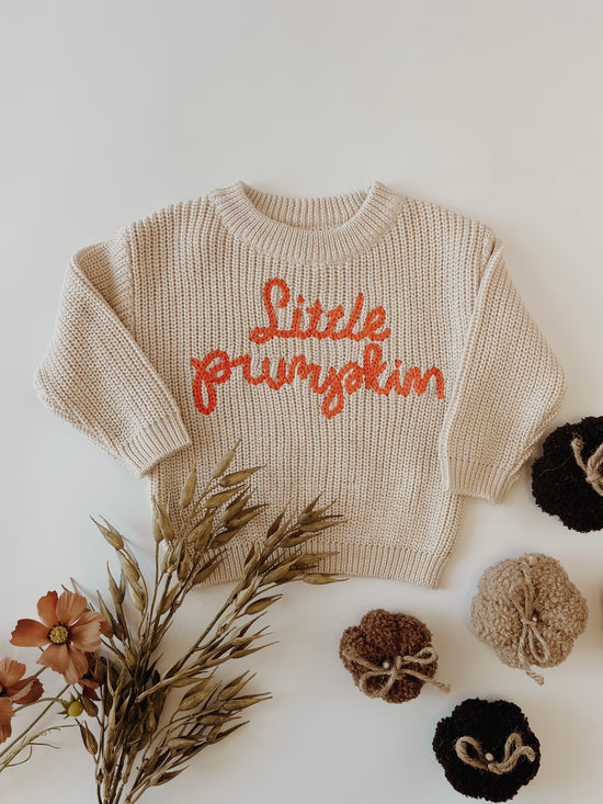 Little Pumpkin Knit Sweater