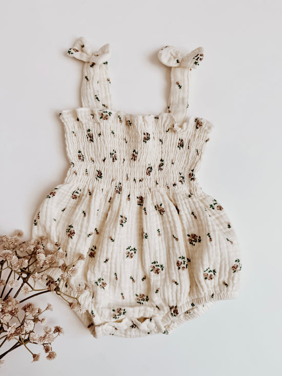 Gemma Muslin Floral Romper