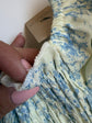 Imperfect Genevieve Blue Floral Romper (6-12M)