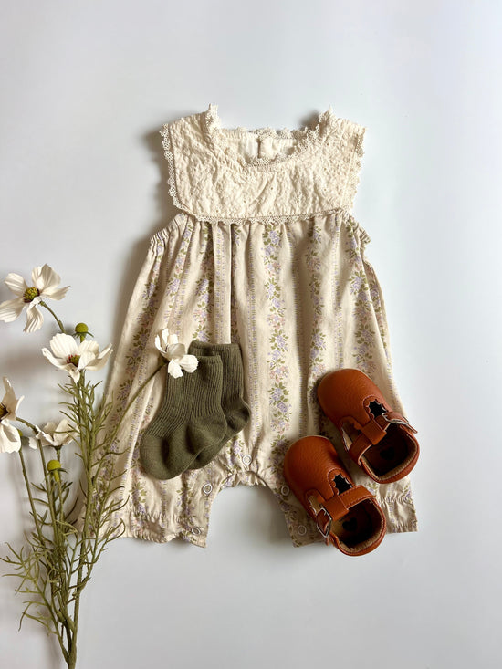 Imperfect Eleanore Vintage Lace Romper (3-6M)
