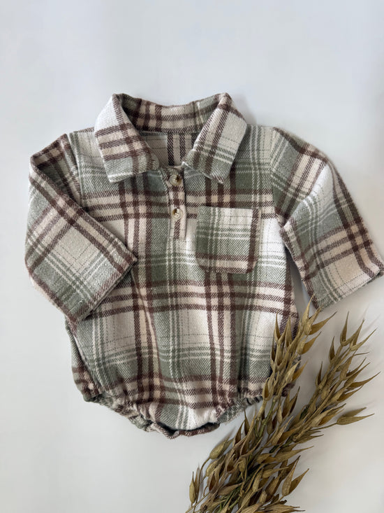 Louie Flannel Romper