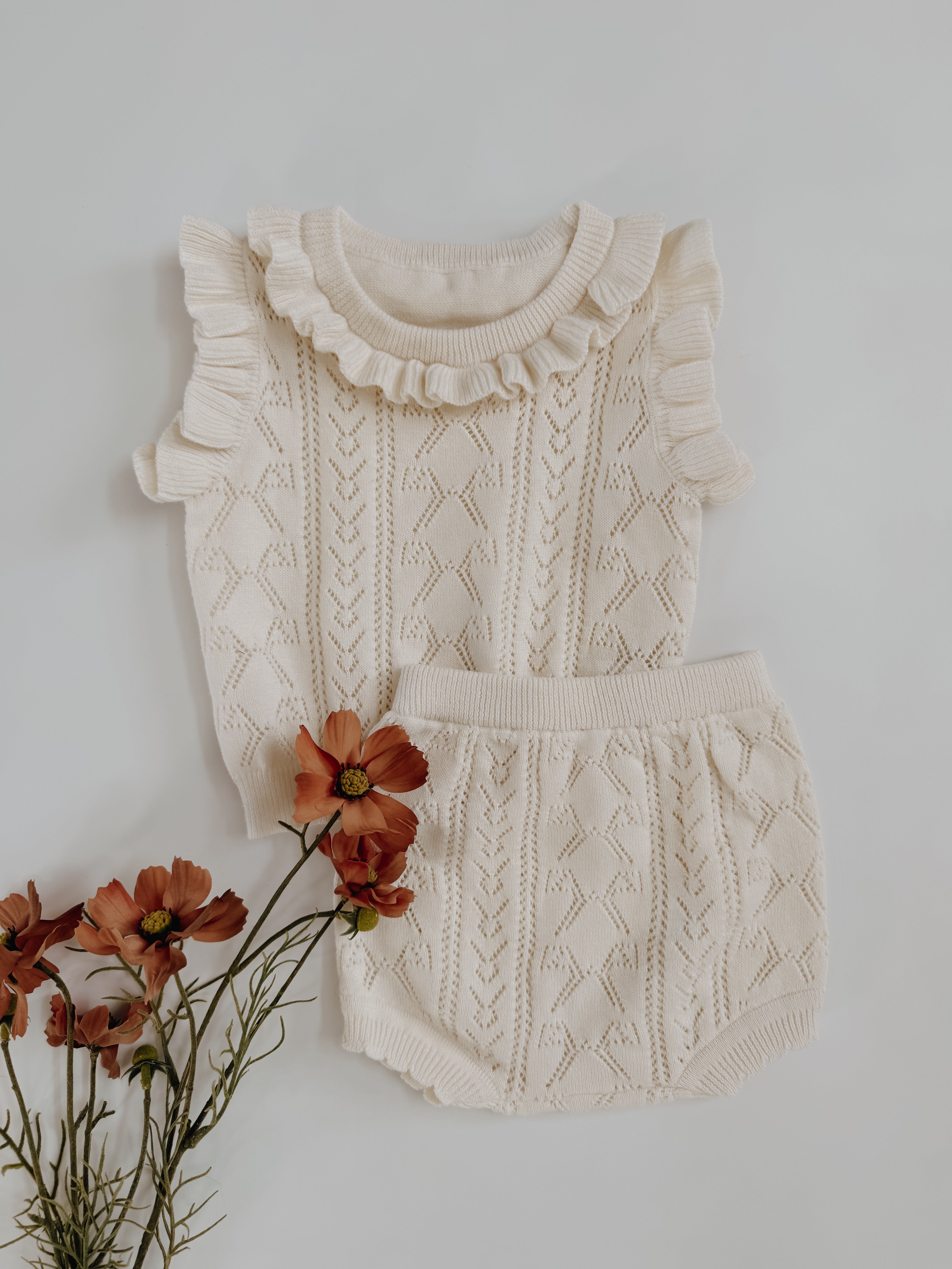 Eliana Knit Ruffle Set – Three Peas