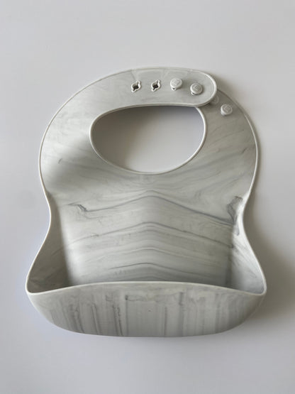 Silicone Baby Bibs (Marble)