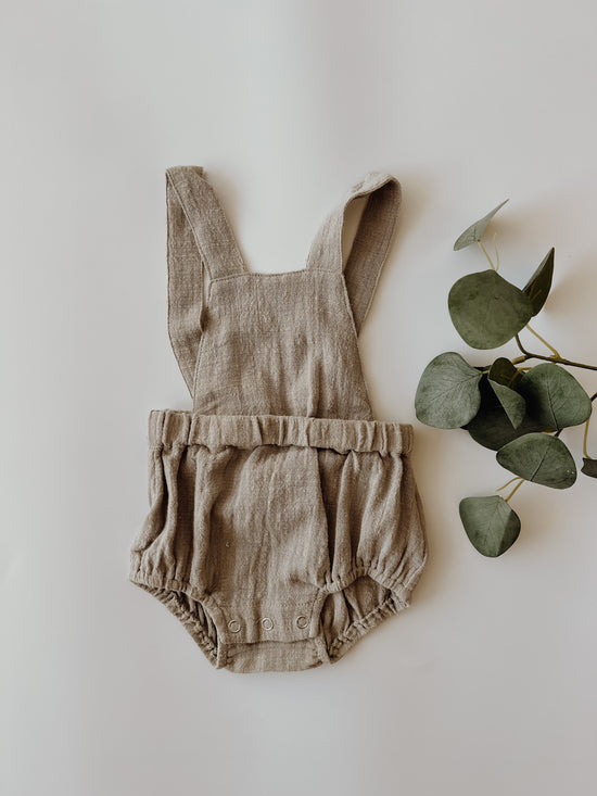 Eloise Gauze Romper | Grey