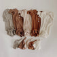 Waffle Knit Gown & Cap | White