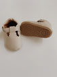 Faux Leather Mary Jane Crib Shoes | Tan