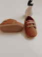 Faux Leather Crib Shoes | Brown
